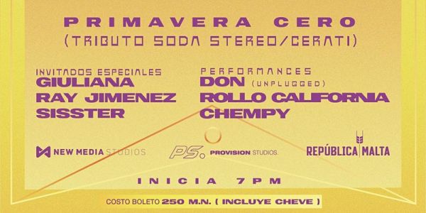 PRIMAVERA 0 (Tributo Soda Stereo & Cerati)