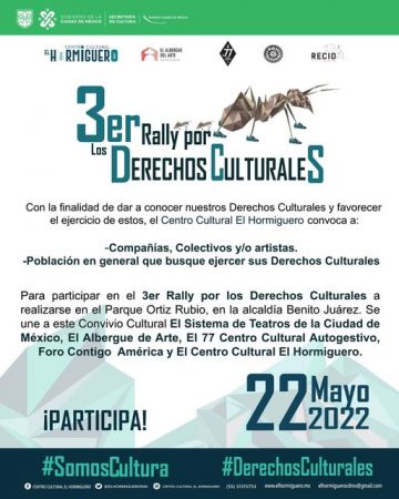 3er Rally por los Derechos Culturales 2022