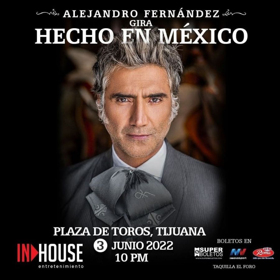 Alejandro Fernandez Conciertos Tijuana Elfest.mx