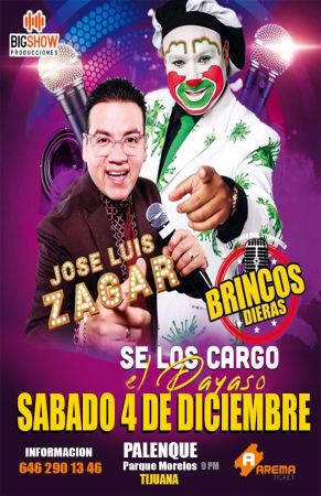 Comedy show "Se los Charge el Payaso" with José Luis Zagar and Brincos Dieras