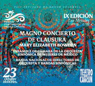 Magno Concierto de Clausura con Mary Elizabeth Bodwen
