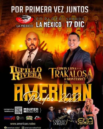 Edwin Luna y la Trakalosa, Lupillo Rivera, Caballo Dorado y Elia Esparza