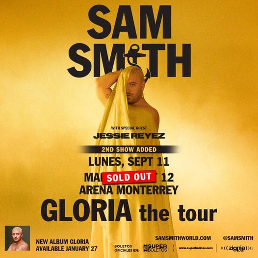 SAM SMITH Conciertos Monterrey Elfest.mx