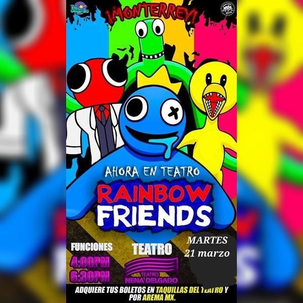 Blue Rainbow Friend Active | Poster