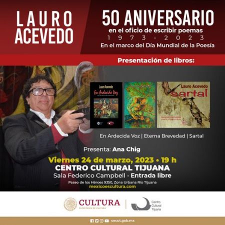 Lauro Acevedo: 50th anniversary in the office of writing poems (1973-2023)