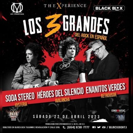 The XPERIENCE LOS 3 GRANDES SODA STEREO HEROES DEL SILENCIO