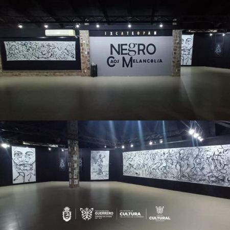 Exposición pictórica "Negro Caos / Melancolía", del artista Luis Vargas Santa Cruz