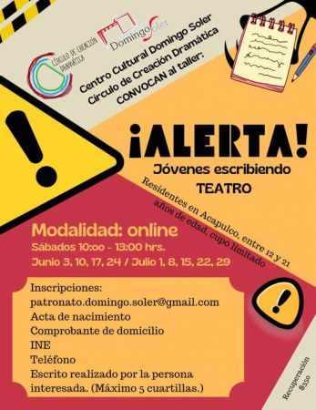 Jóvenes escribiendo TEATRO
