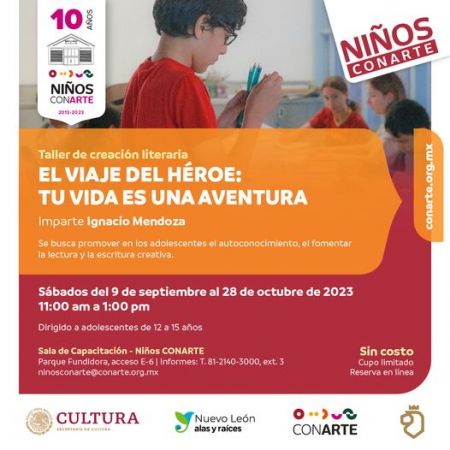 Taller de creación literaria El viaje del héroe: tu vida es una aventura