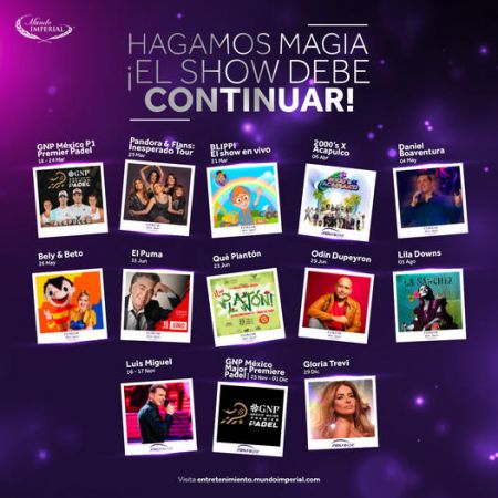 Cartelera de conciertos y eventos | 2024