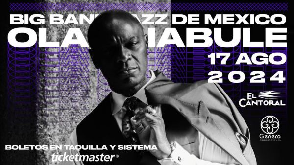 Ola Onabulé con la Big band Jazz de México