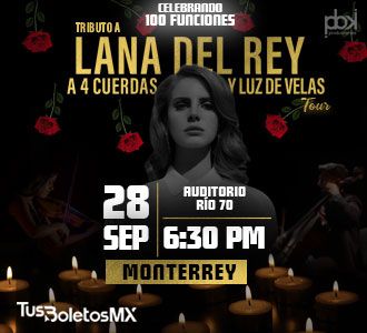 Tributo a Lana del Rey a 4 Cuerdas y Luz de Velas