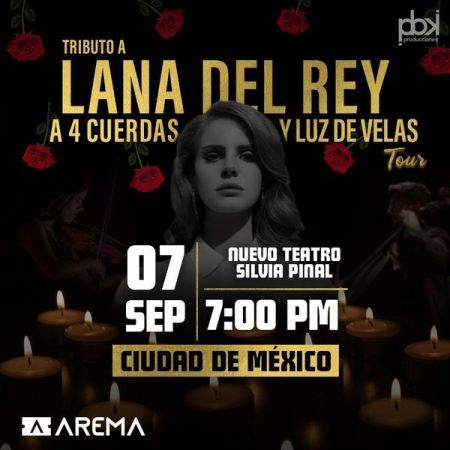 Tributo a Lana del Rey a 4 Cuerdas y luz de velas