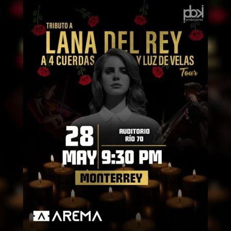 Tribute to Lana del Rey with 4 Strings and Candlelight