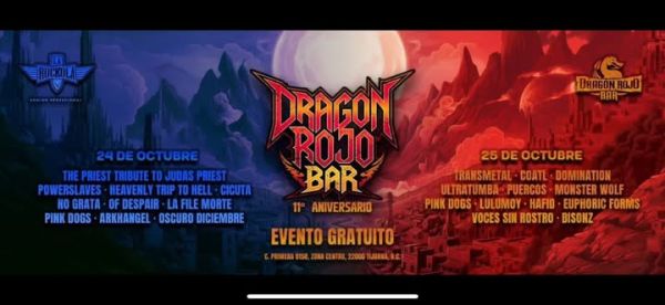 Aniversario dragón rojo + Calypso TJ