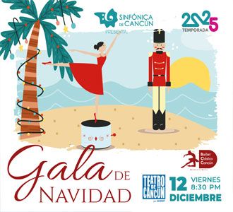 Orquesta Sinfónica de Cancún en: “Gala de Navidad”