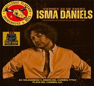 Isma Daniels, Vocalista de Los Daniels en Vivo en Playa Del Carmen