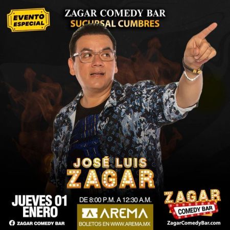 Jose Luis Zagar en Zagar Comedy Bar Cumbres