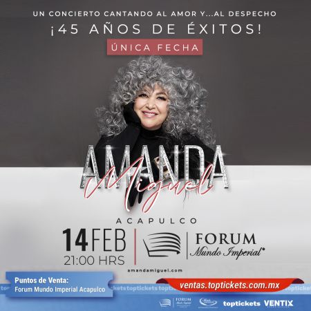 Amanda Miguel "45 Años de Éxitos"
