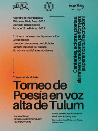 3er Zamá Poetry Slam Tulum