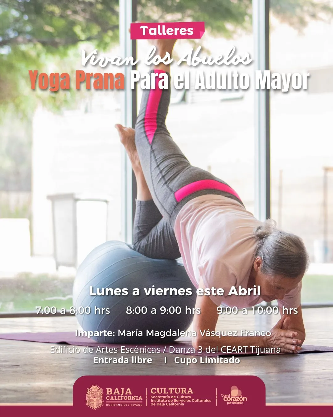 Yoga Prana | taller para adultos mayores