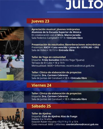 Calendar of activities