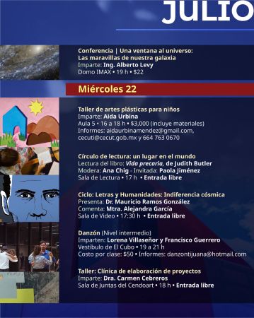 Calendar of activities