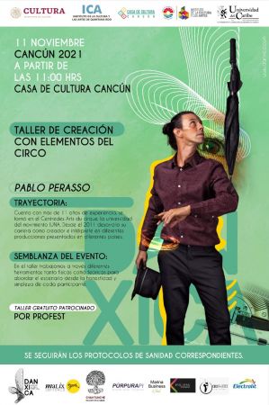 Workshop on creation with circus elements with Pablo Perasso